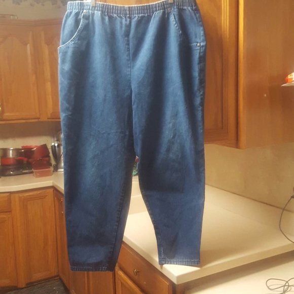 north west blue womens jeans pants denim   petite  size 20W - Picture 13 of 14